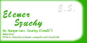 elemer szuchy business card